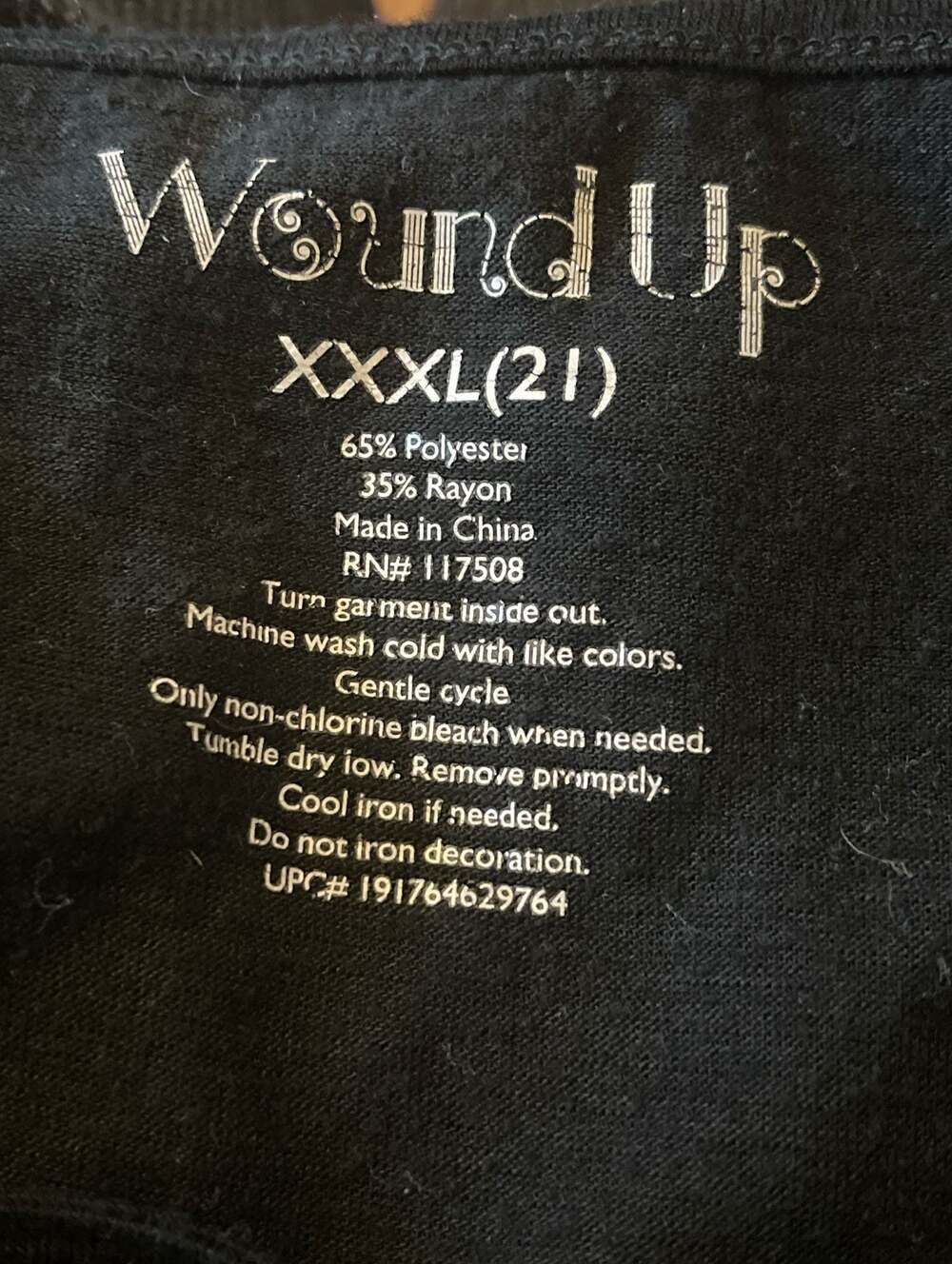 Wound Up Black Celestial Crescent Moon Graphic Tank Top XXXL, Whimsey Goth, Moon - Picture 4 of 4